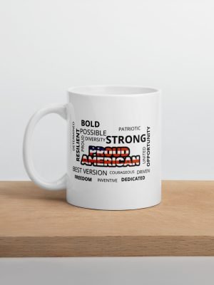 Proud American White Glossy Mug