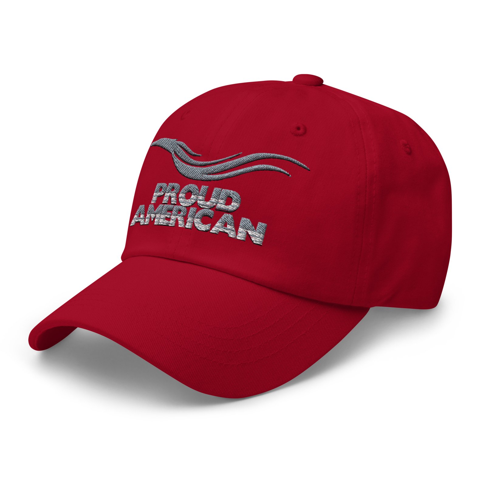 classic dad hat cranberry left front 69bc55b38c82a.jpg