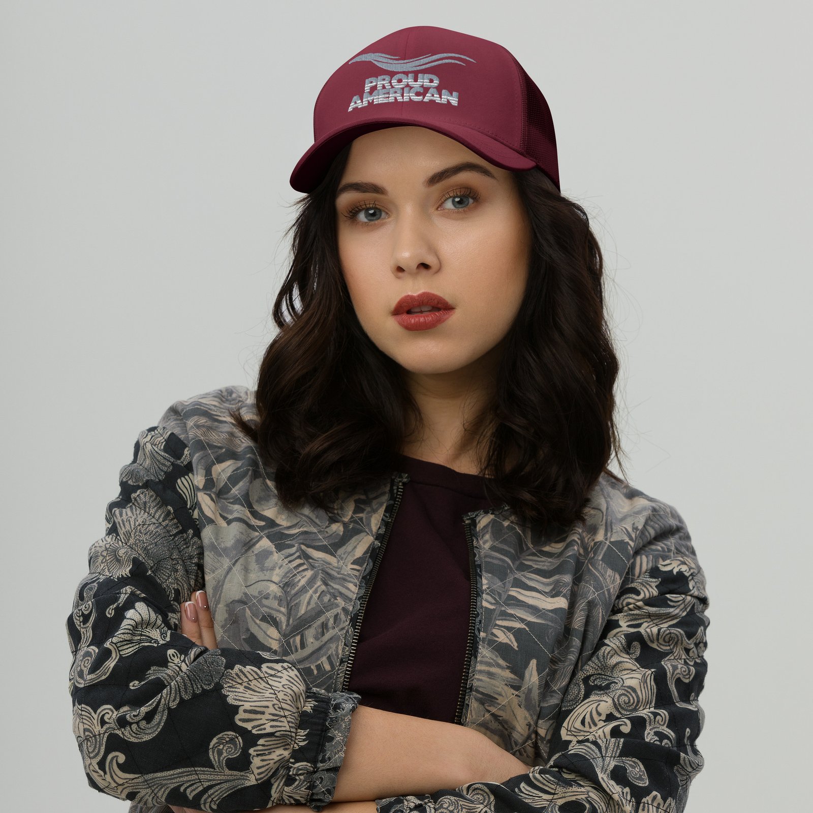 retro trucker hat cranberry front 69bc54bee45f7.jpg